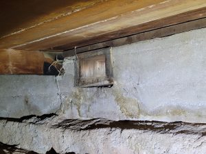 Water entering the crawl space and ponding underneath the house Home Inspector Tucson